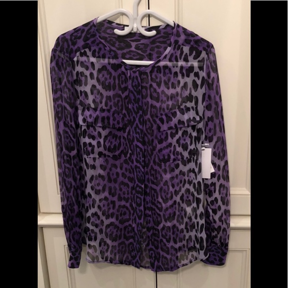 Equipment Tops - Silk blouse - animal inspired 💜💜💜